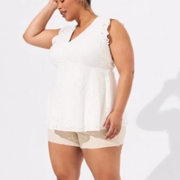 V Neck Babydoll Ruffle Sleeve Top - Picture 5 of 5